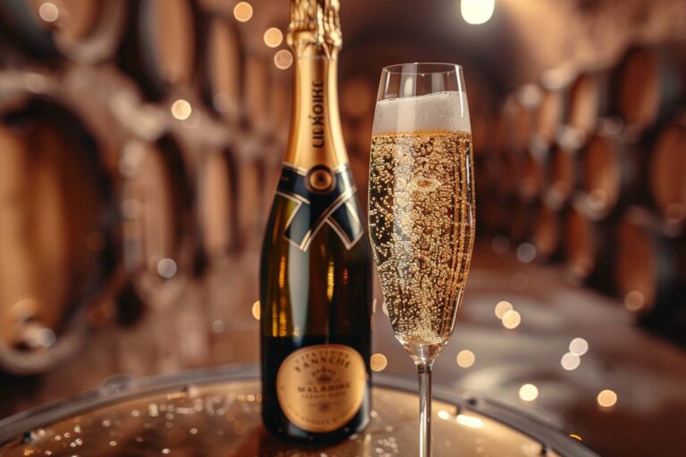 champagne : flûtes de champagne élégantes prêtes pour une dégustation