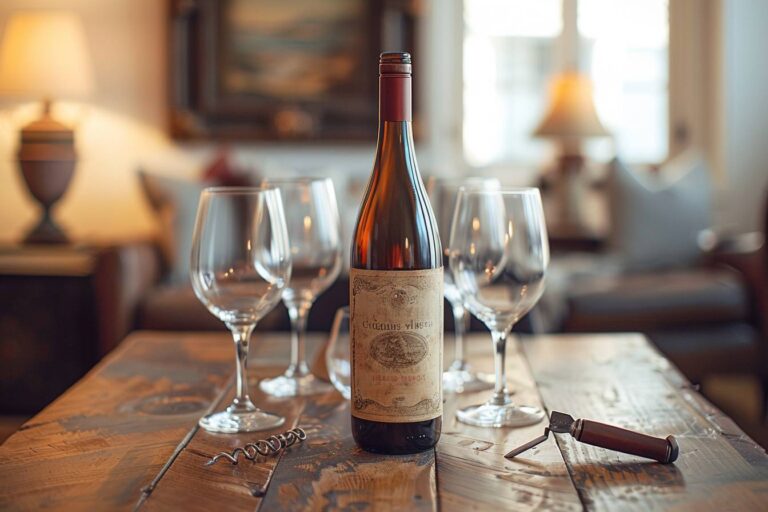 servir le vin : sommelier préparant une bouteille de vin pour le service