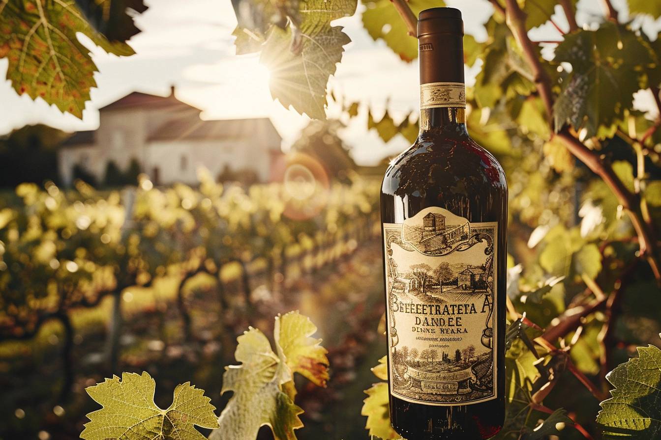 vins de Bergerac : paysages des vignobles à Bergerac avec la rivière Dordogne en arrière-plan