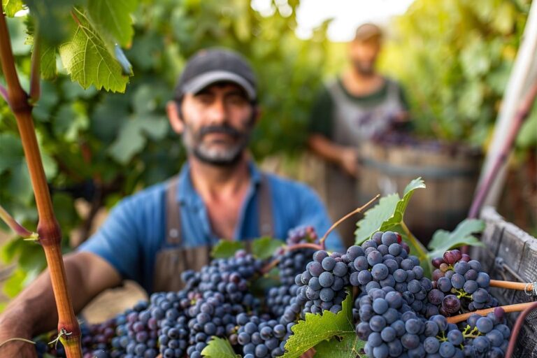 calendrier vinicole : illustration des activités viticoles tout au long de l'année