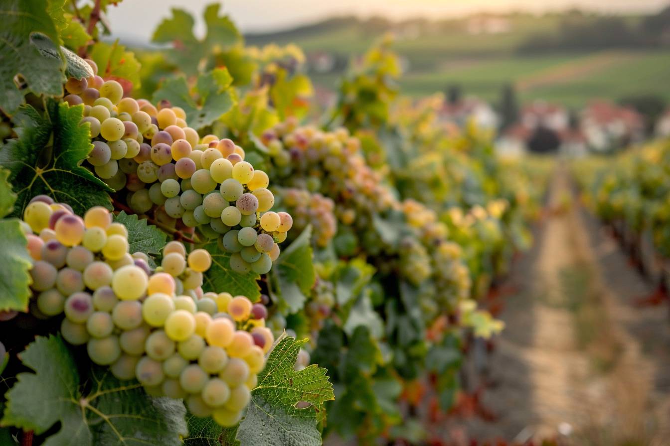 cépages d'Alsace : vignoble alsacien avec divers cépages