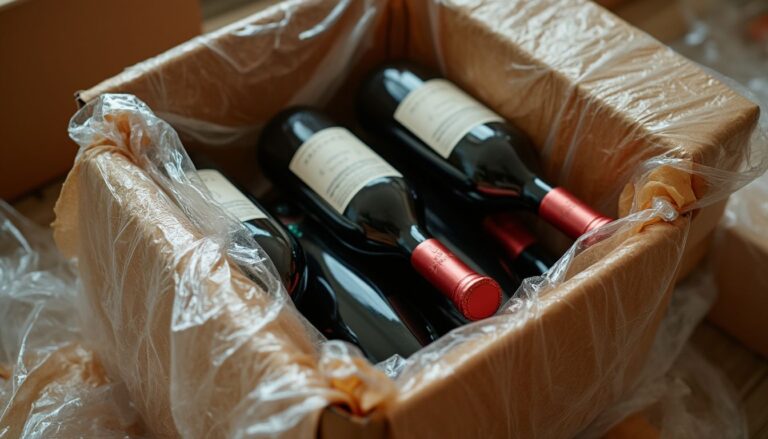 déménager bouteilles de vin : cartons renforcés et bouteilles de vin bien protégées