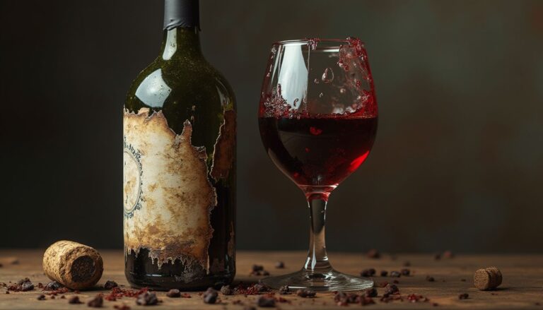dégustation de vin : verre de vin rouge dégusté avec attention