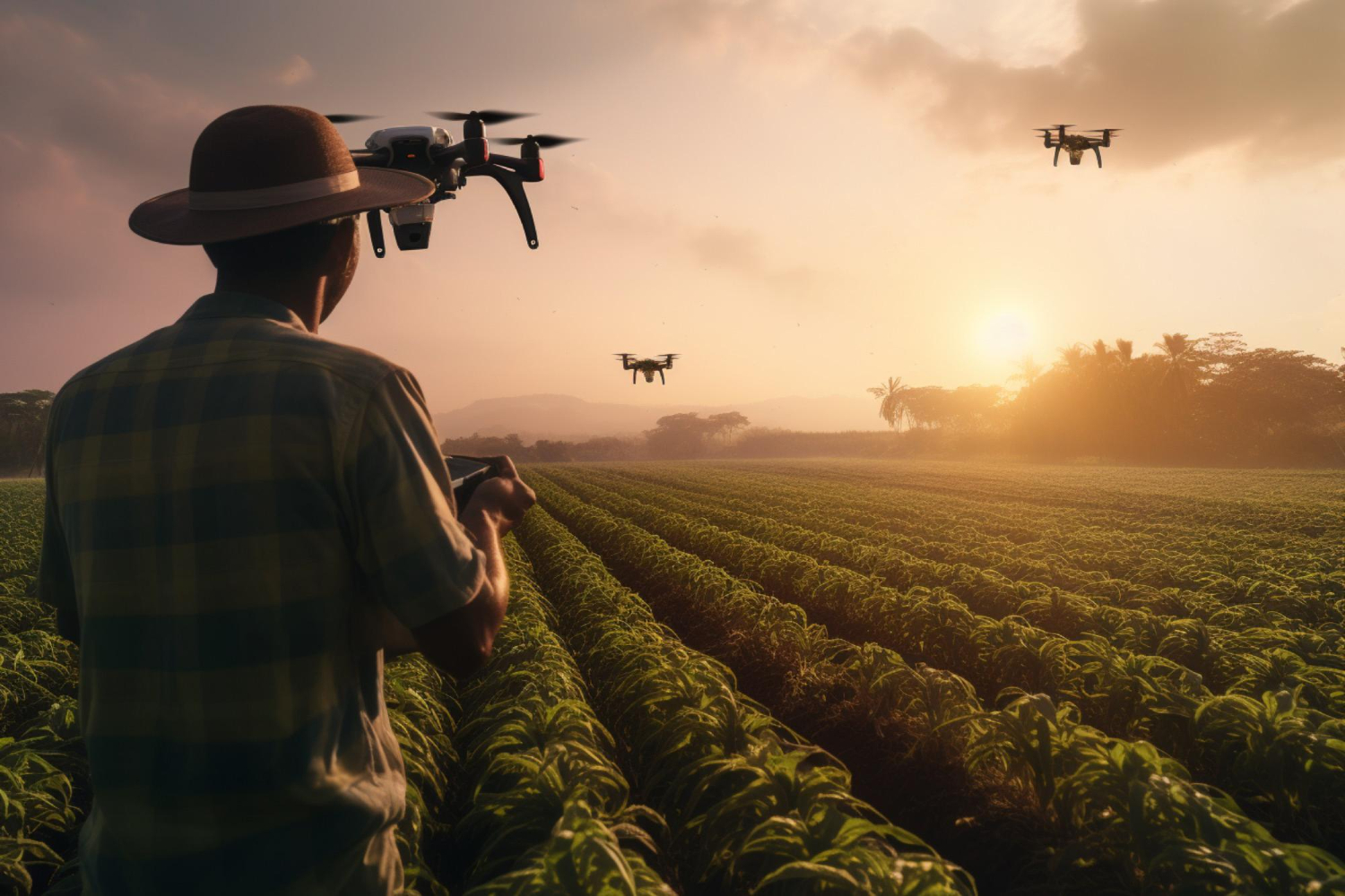 Utilisation des drones pour suivre les vignes