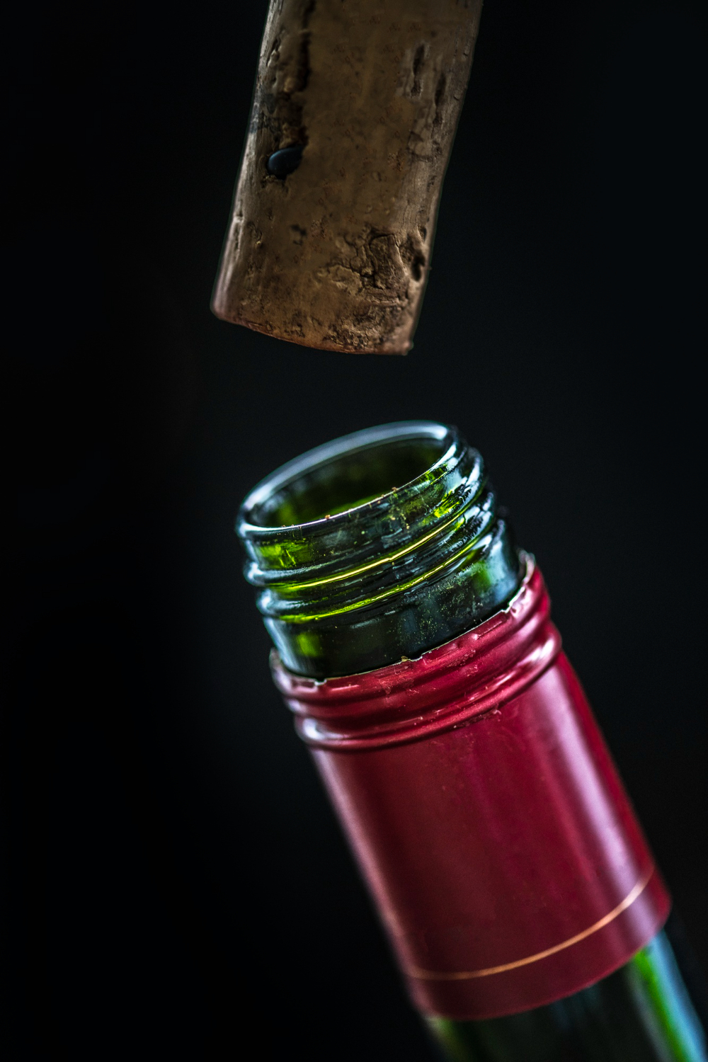 Un vin exposé à l'air