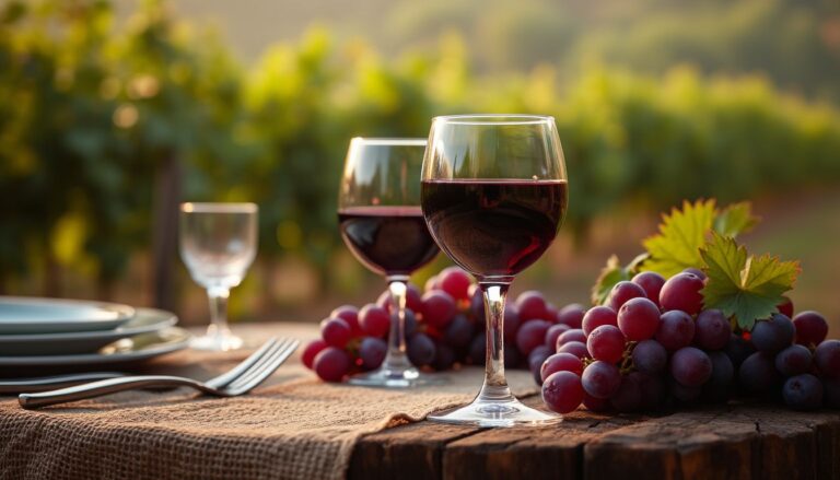 jus de raisin : verre de jus de raisin rouge avec raisins frais