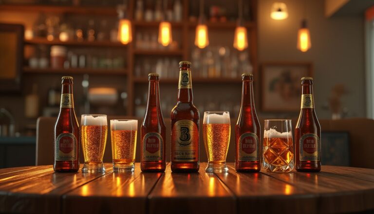 bières de luxe : assortiment de bières artisanales et raffinées