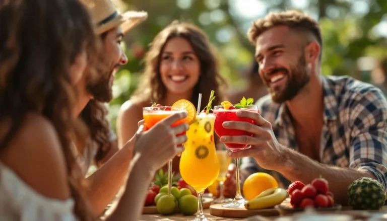 cocktail vin blanc : verre de cocktail au vin blanc avec fruits frais et glace