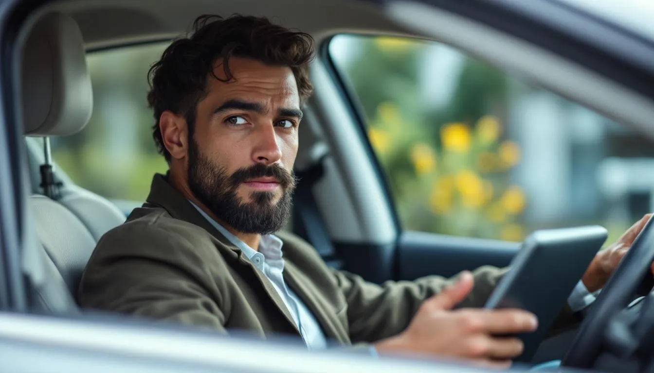succès entrepreneurial : portrait inspirant de GMK avec voiture de luxe
