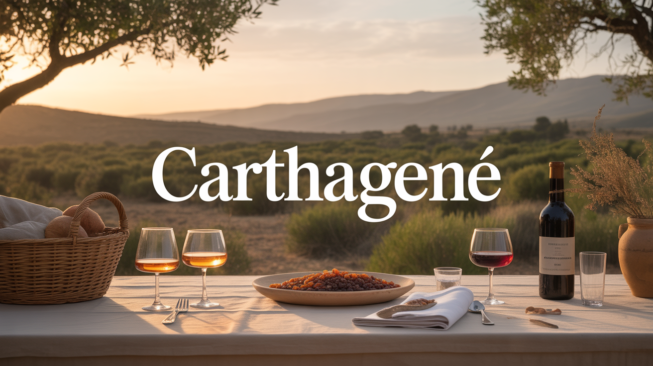 table ensoleillee carthagene languedoc vin de liqueur