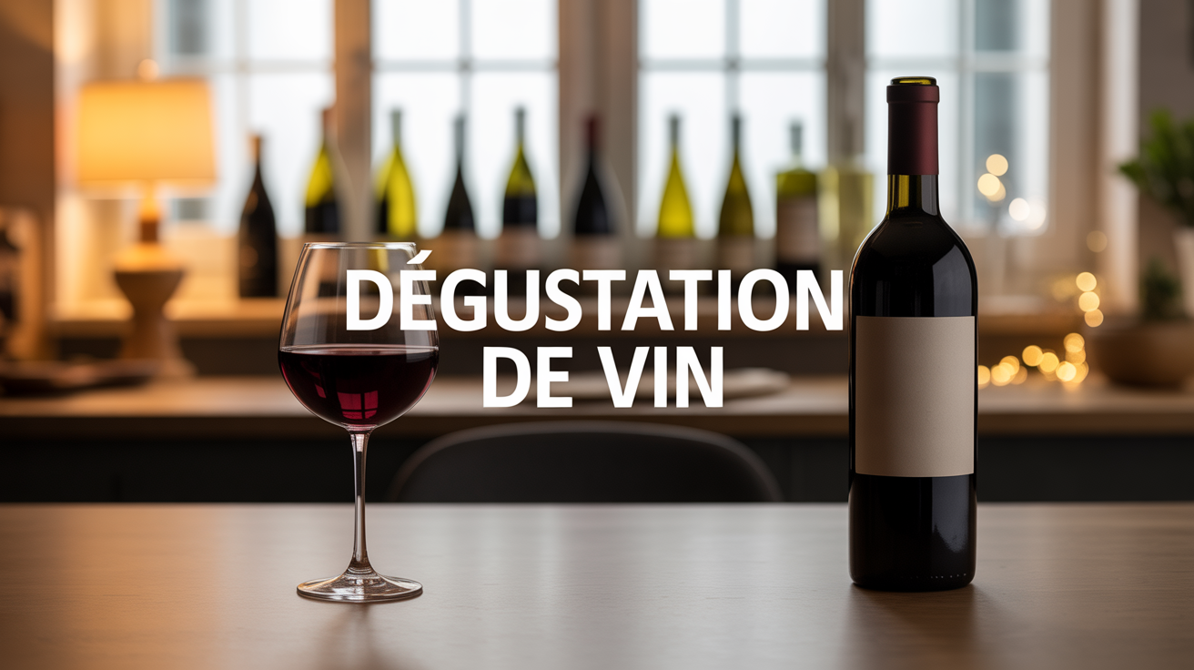 Verre à vin élégant dégustation de vin