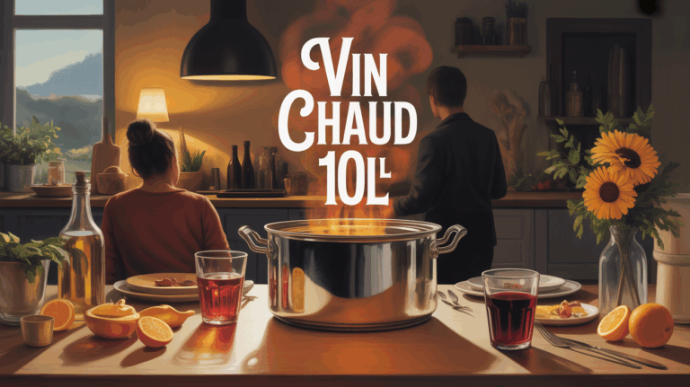 Vin chaud 10 litres grande tablée marmite chaude et épices