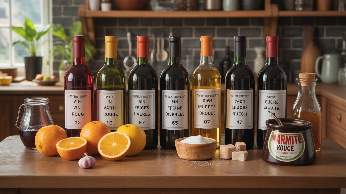 Ingrédients vin chaud 10 litres quantité recette pro