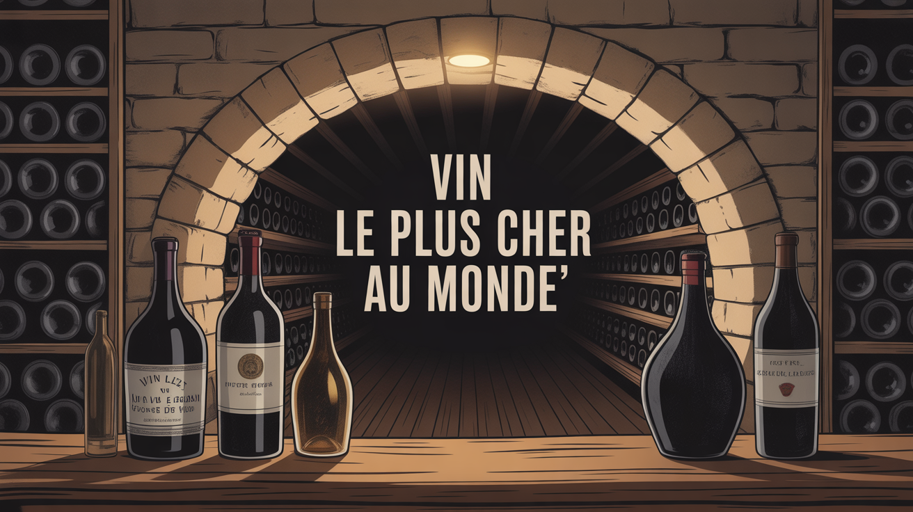 illustration cave luxueuse vin le plus cher au monde
