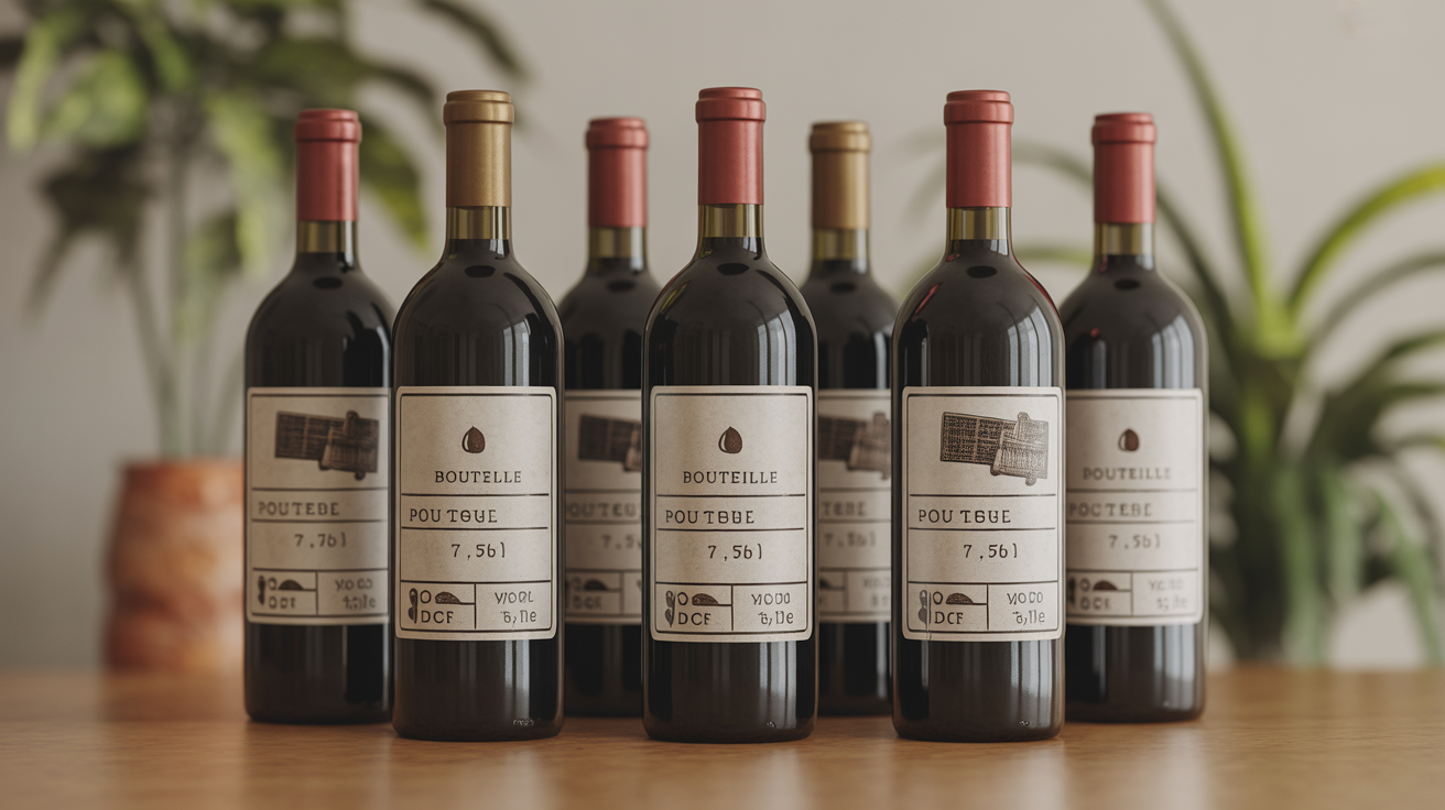 mentions obligatoires etiquette vin rouge pictogrammes