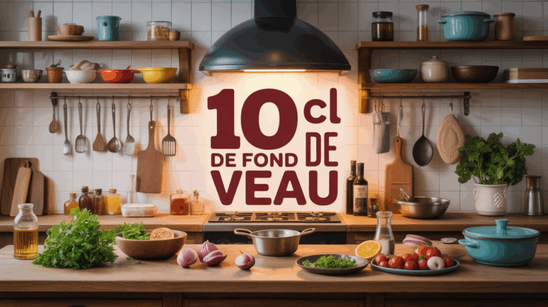 cuisine familiale 10 cl de fond de veau