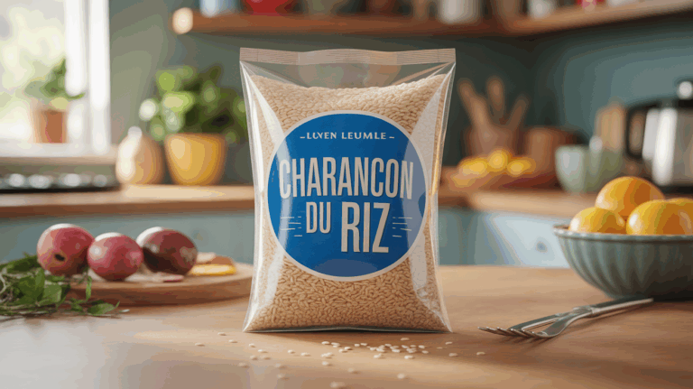 charançon du riz sur grains de riz dans sachet ouvert