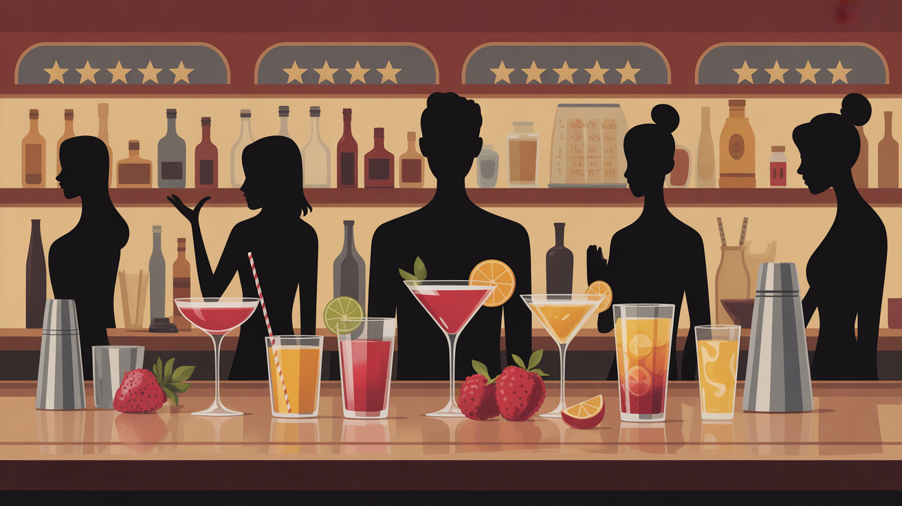 bar cocktails vodka avis clients fruits rouges