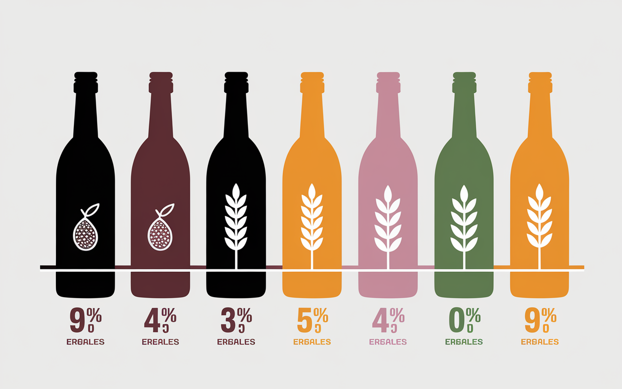 Tableau comparatif bouteilles vodkas premium