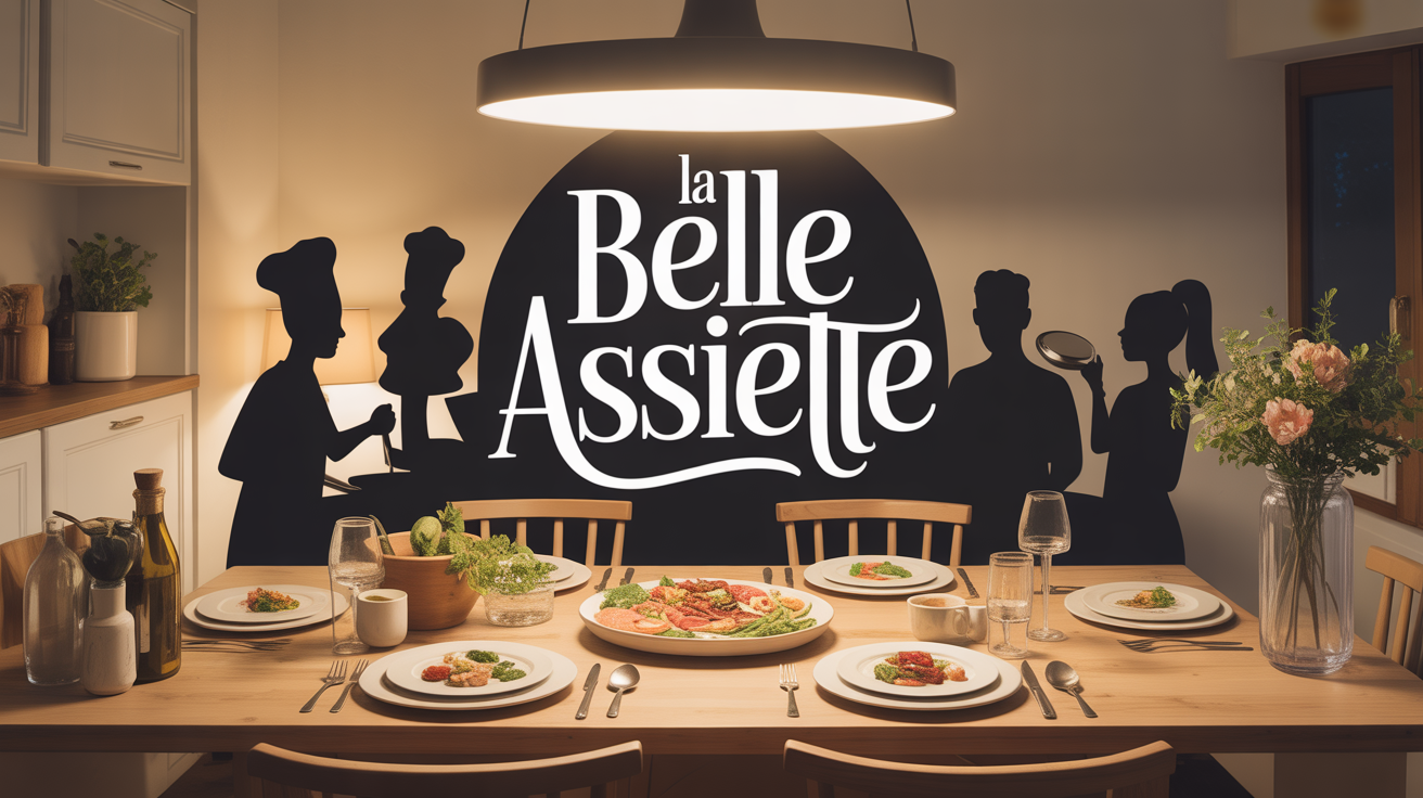 Table familiale partage gastronomie La Belle Assiette blog