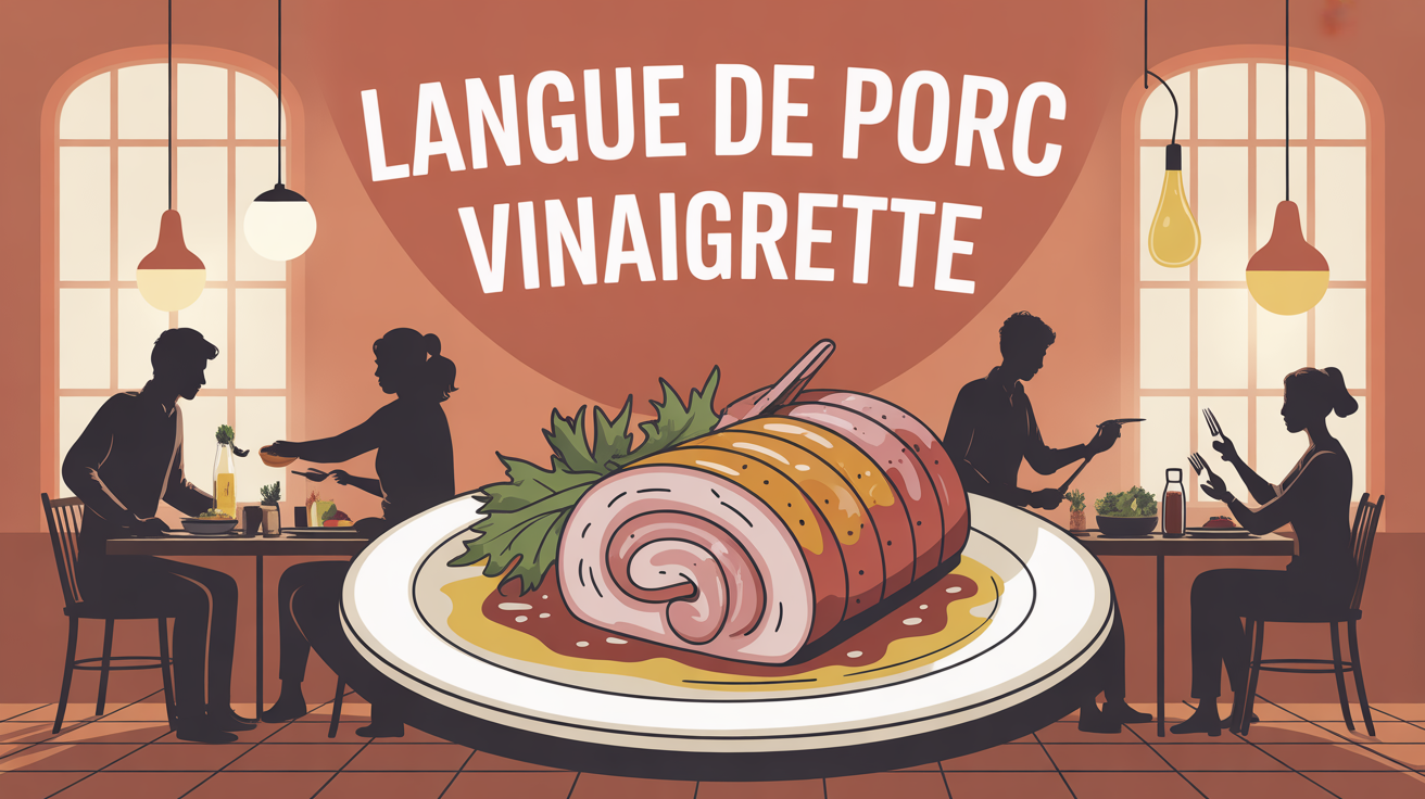 assiette langue de porc vinaigrette cuisine conviviale