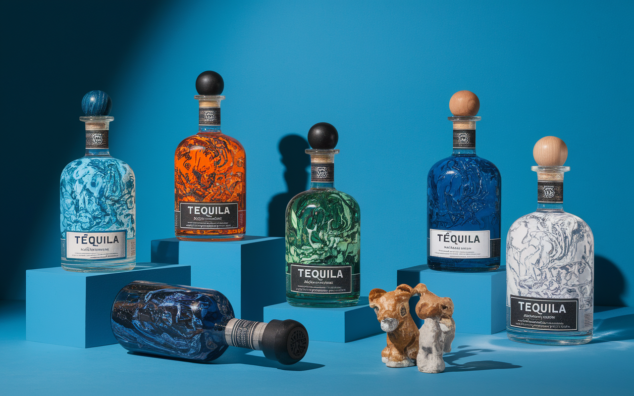 Bouteilles tequila luxe éditions limitées galerie prestige
