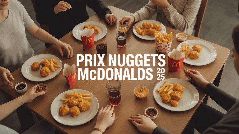 partage nuggets mcdonald's 2025 autour d'une table