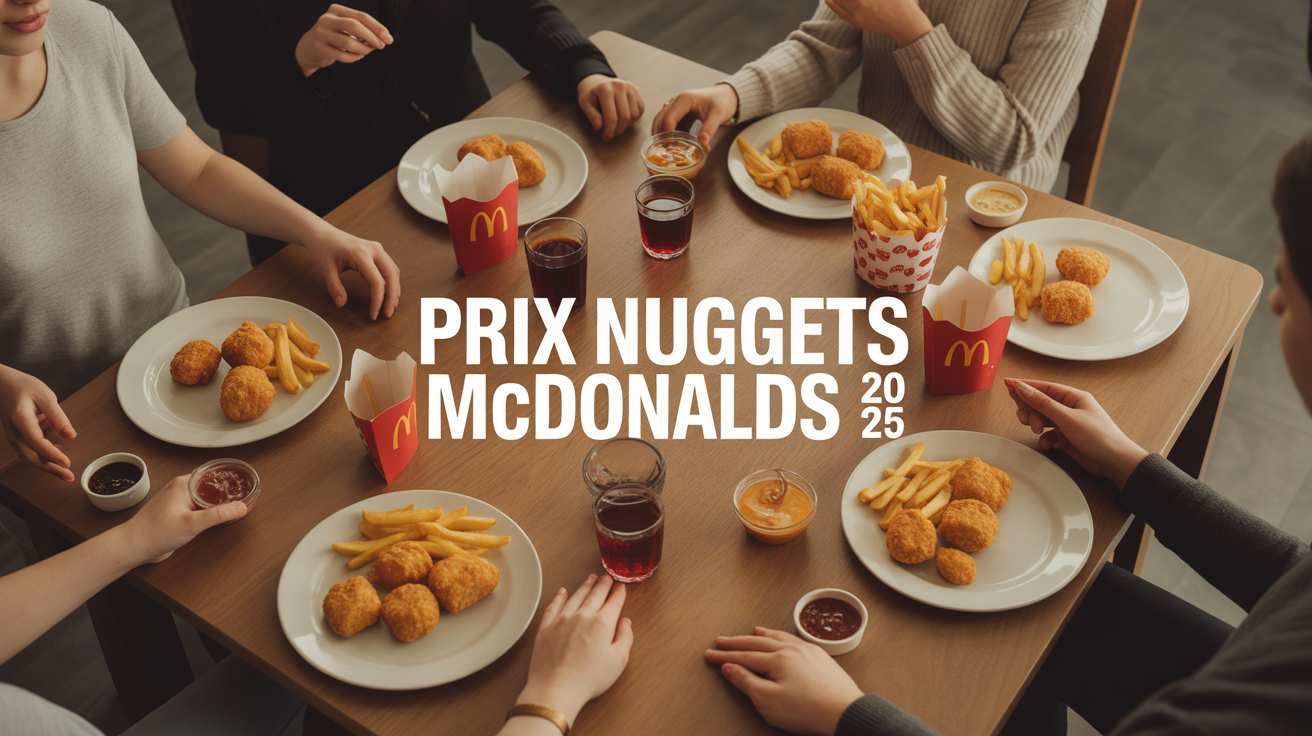partage nuggets mcdonald's 2025 autour d'une table