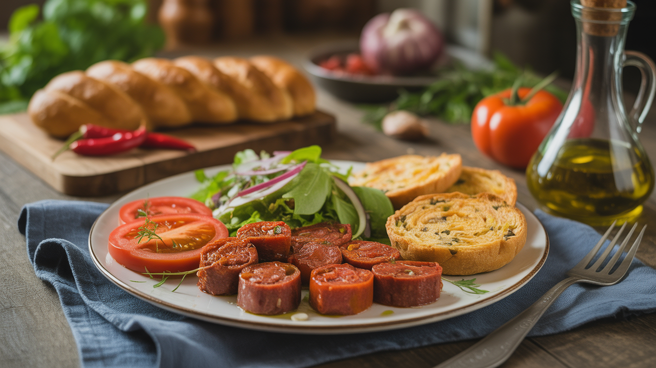 recettes chorizo grille brochettes salade pain barbecue