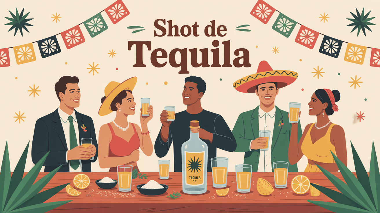 groupe fête shot de tequila mexique