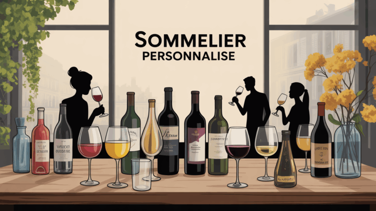 Grande table dégustation vin avec sommelier personnalisé, ambiance conviviale