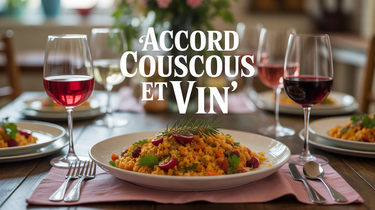 table couscous et vins ambiance chaleureuse