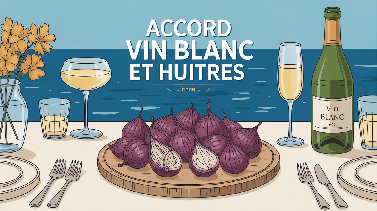 Plateau d'huitres fraîches et vin blanc sec pour accord parfait