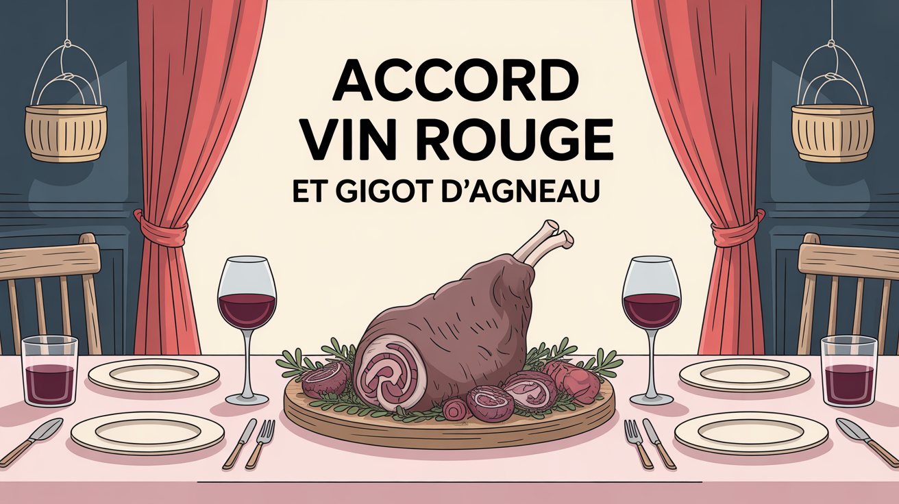 accord vin rouge gigot agneau ambiance chaleureuse
