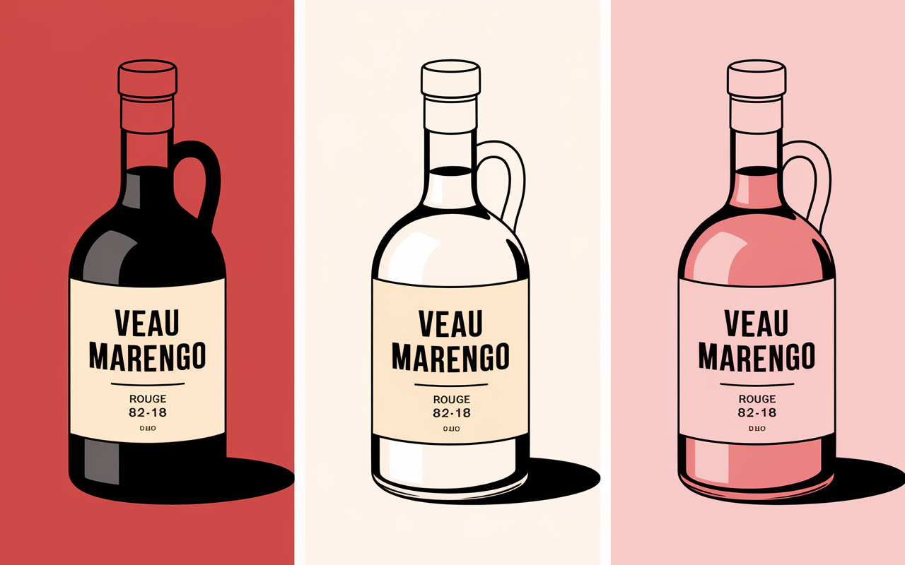 sélection vin rouge blanc rosé veau marengo prix