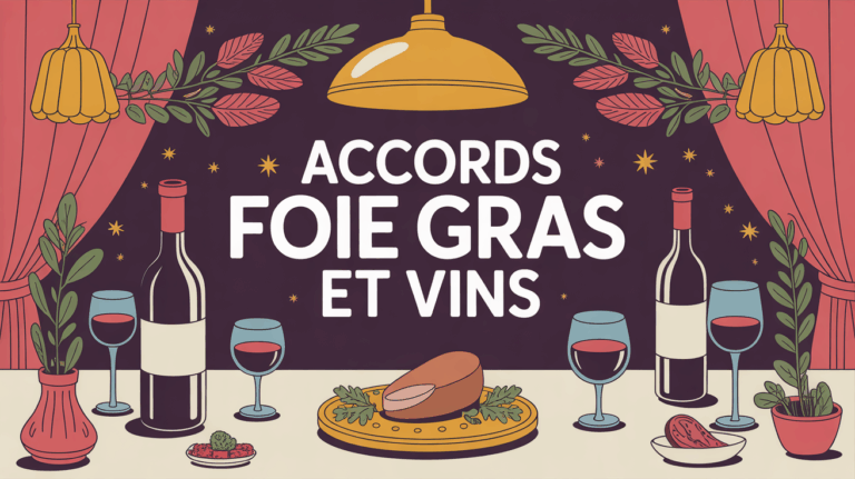 table festive avec foie gras et vins, accords parfaits