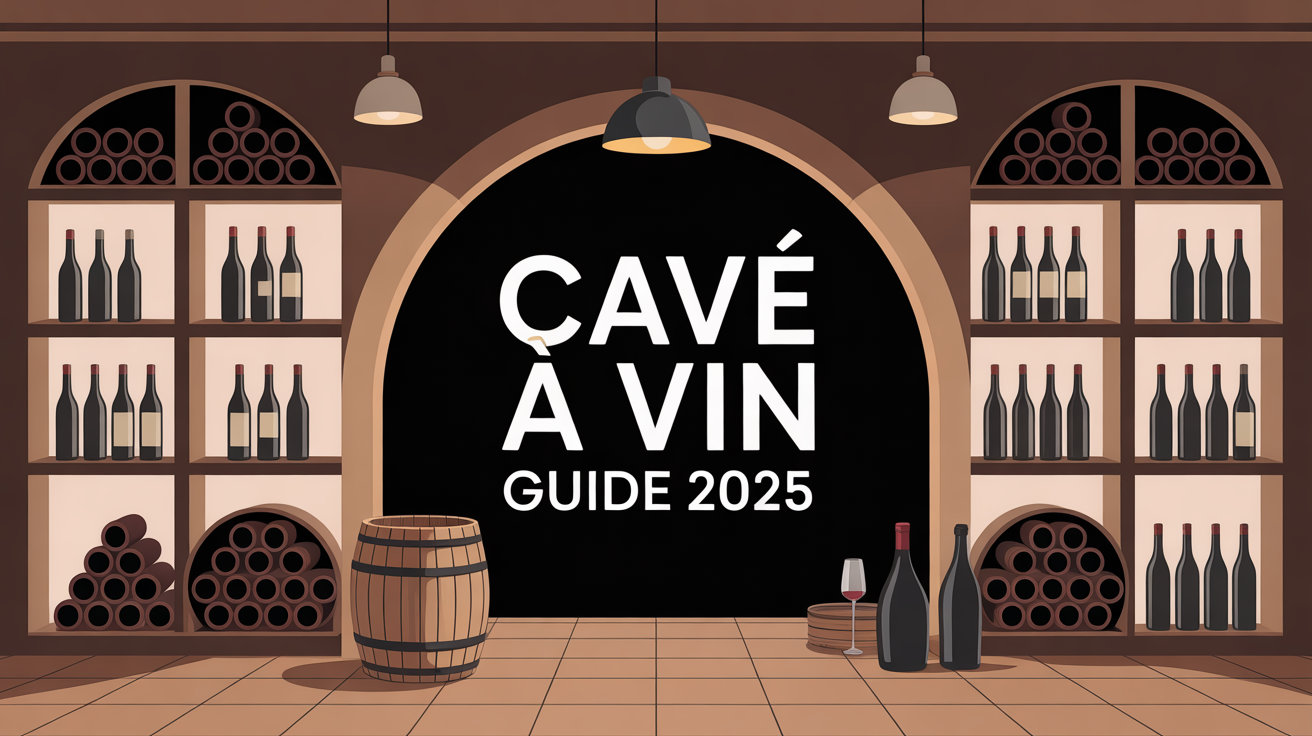 Vue stylisee cave a vin moderne eclairage tamise illustration