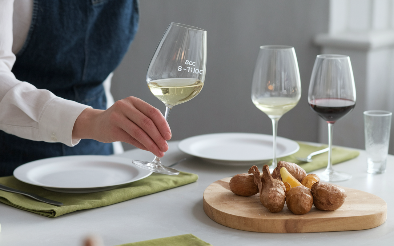 Service vin blanc sec huitres température idéale