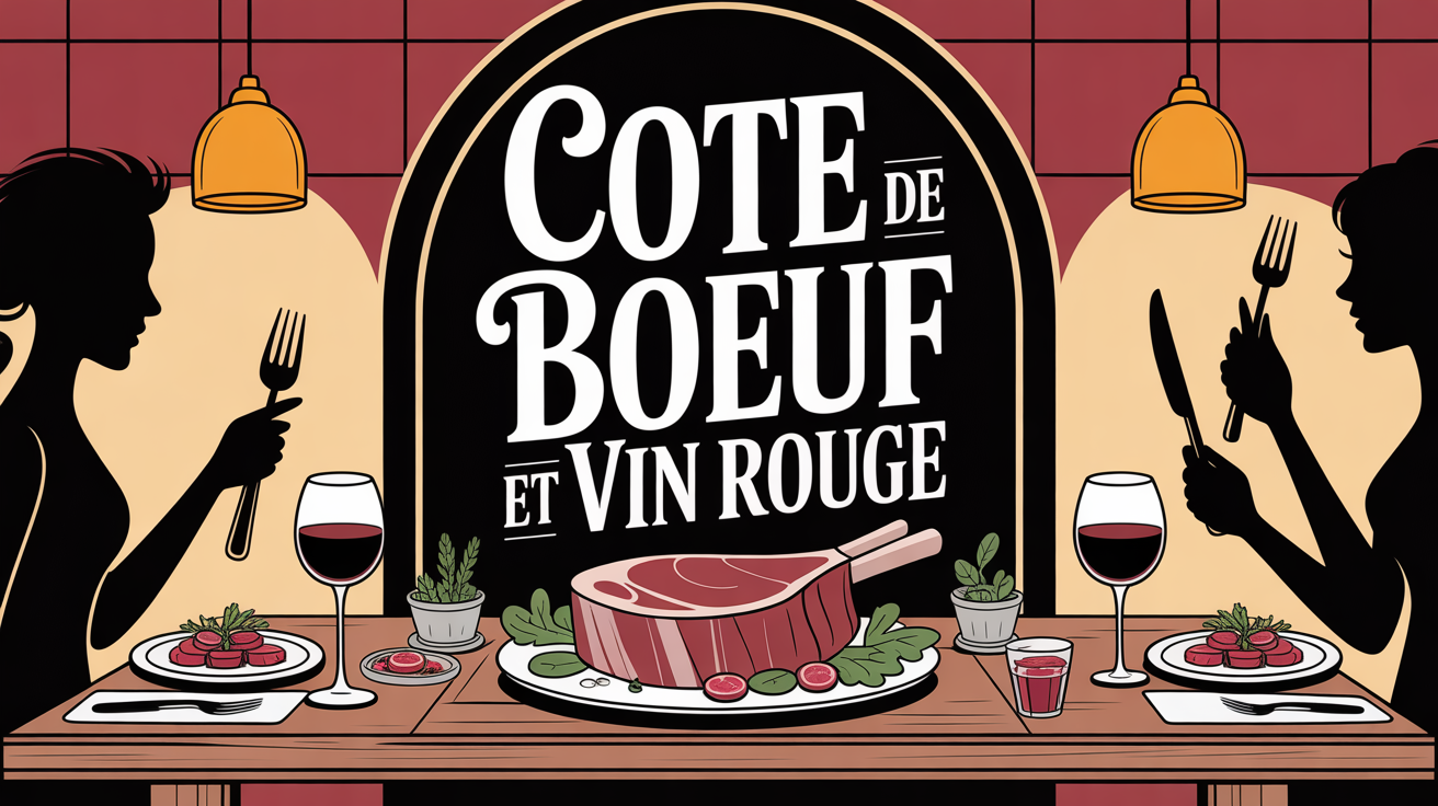 cote de boeuf grillee vin rouge convivialite