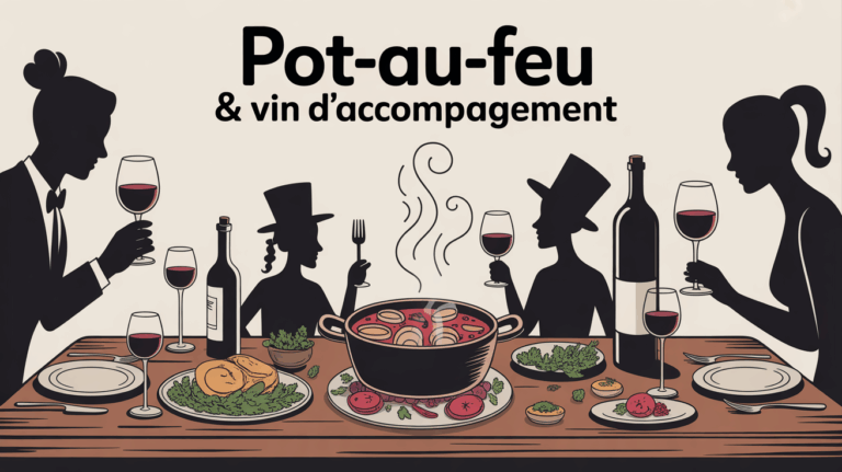 Table famille pot-au-feu vin rouge ambiance conviviale