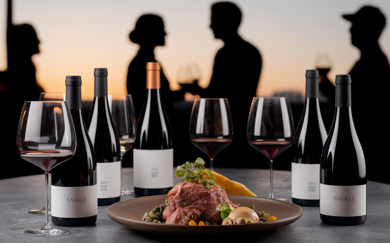bouteilles vin rouge plat sanglier accord parfait