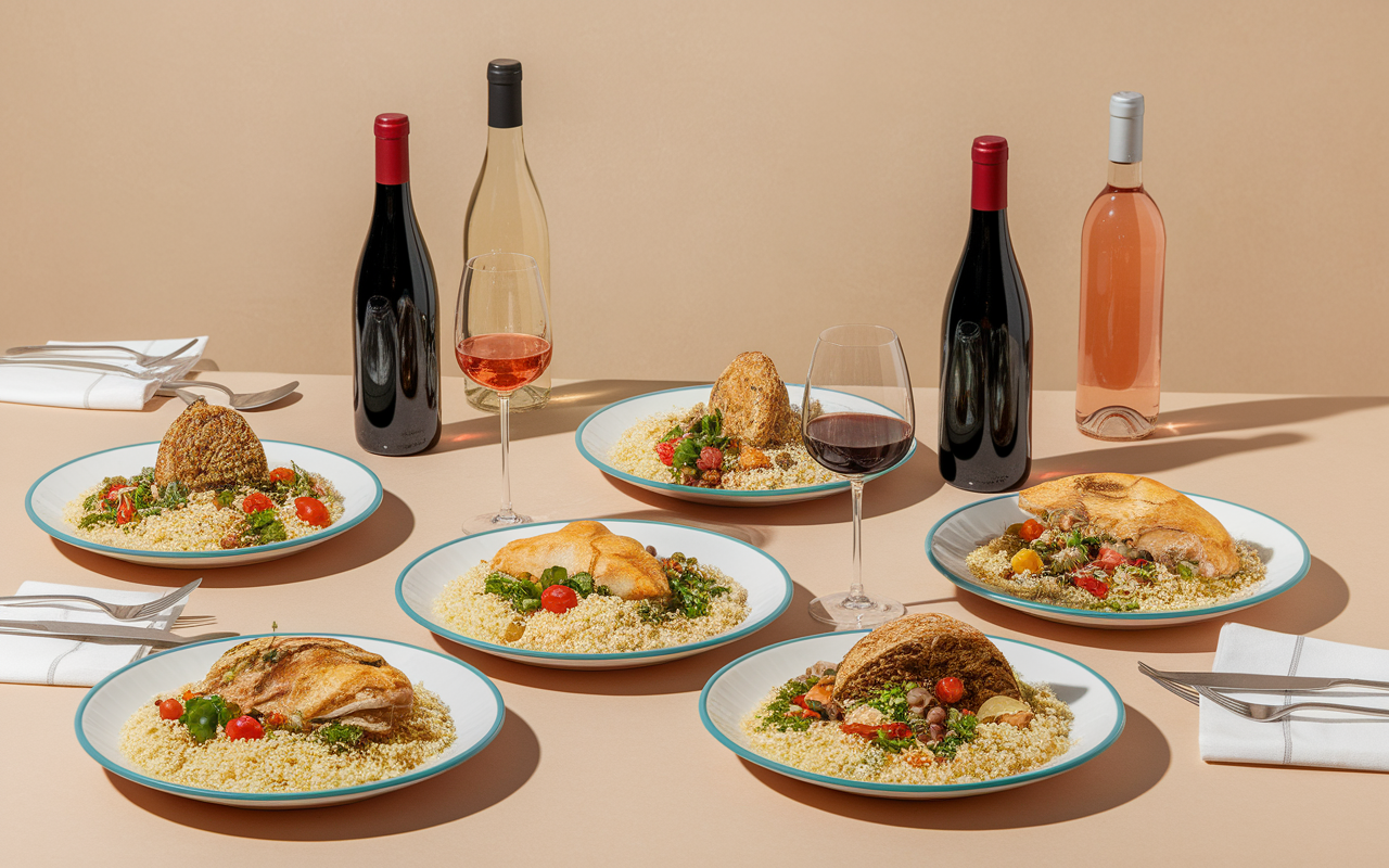 types de vin pour couscous association recette