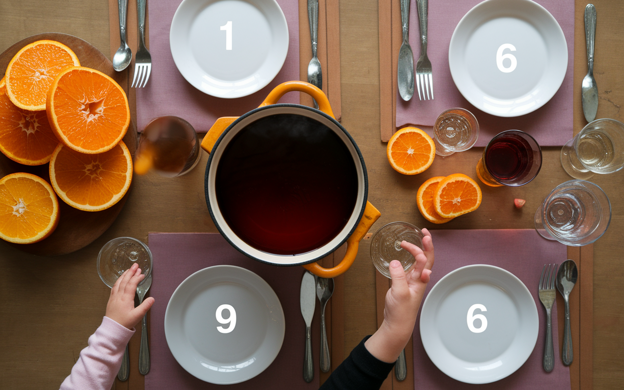 recette vin chaud casserole epices enfant