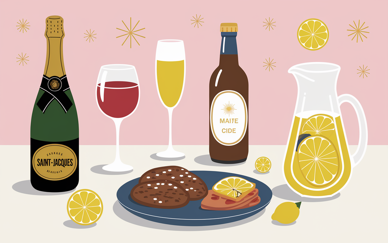 Plateau Saint-Jacques champagne vin blanc sec rouge cidre limonade