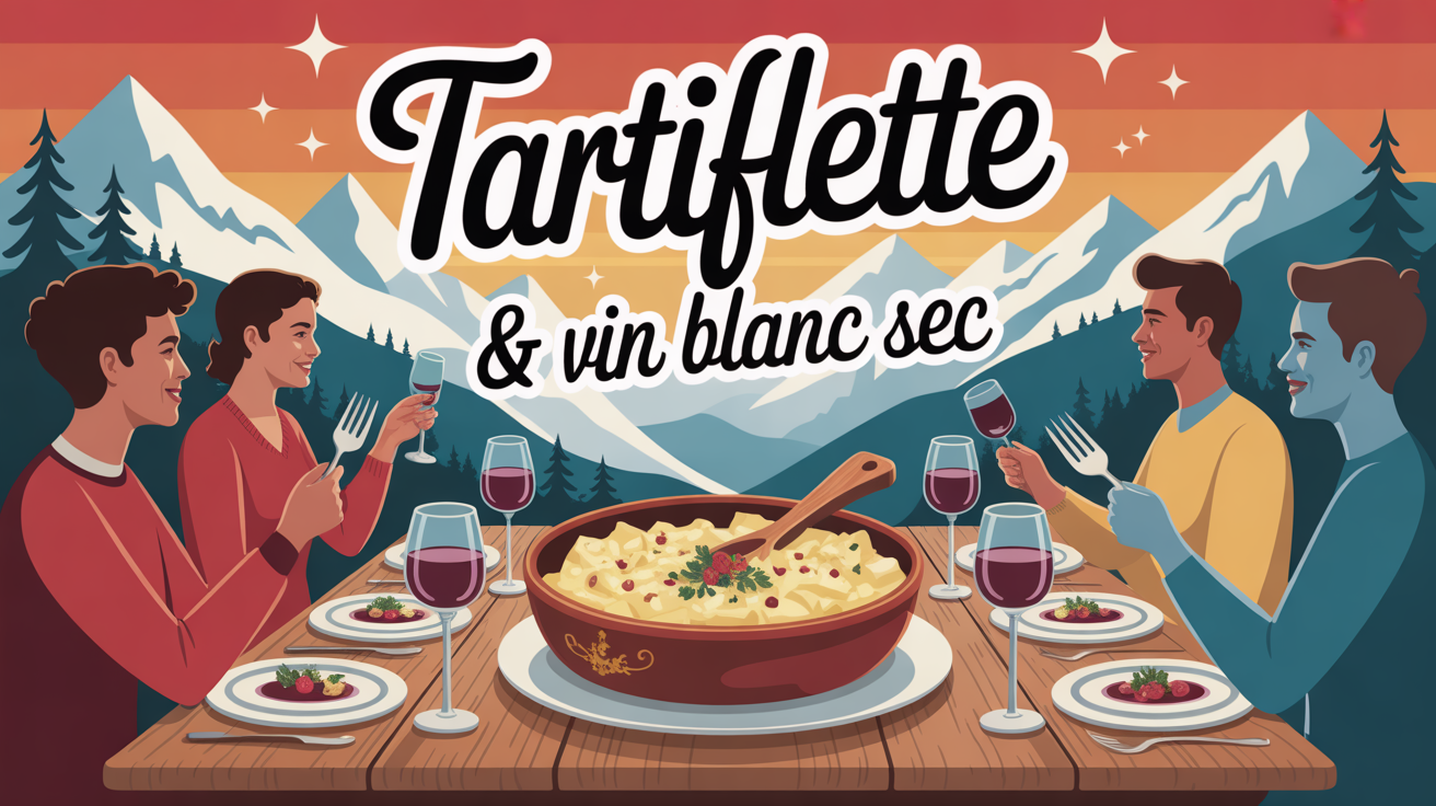 Tartiflette gratinee vin blanc sec ambiance conviviale montagne