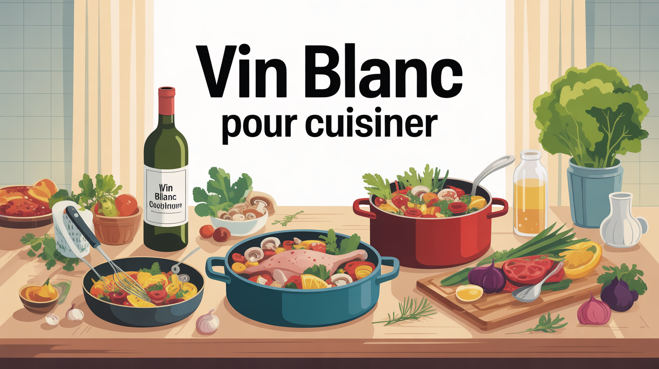 vin blanc cuisine ingrédients table ambiance conviviale