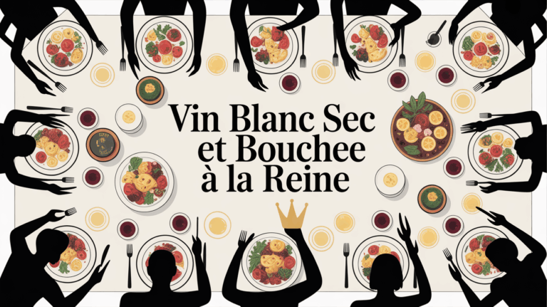 grande table conviviale vin blanc sec bouchee a la reine