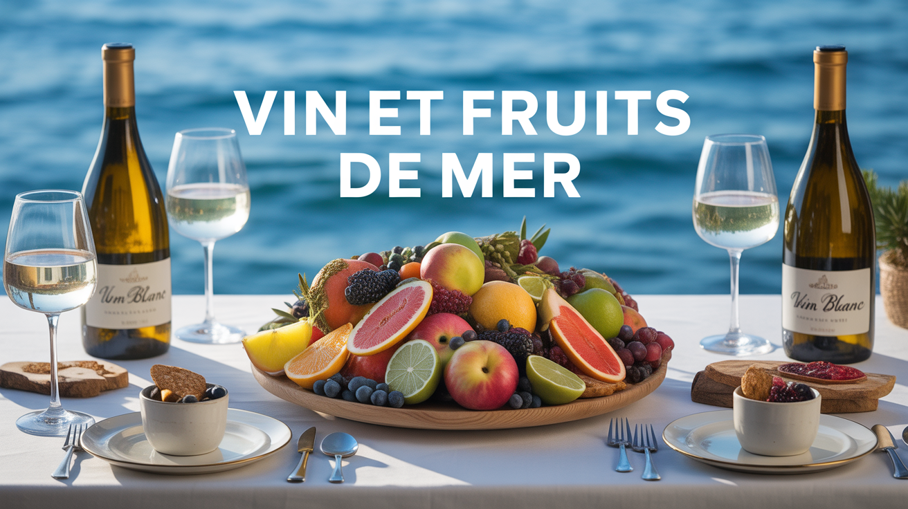 Plateau de fruits de mer et vin blanc sec