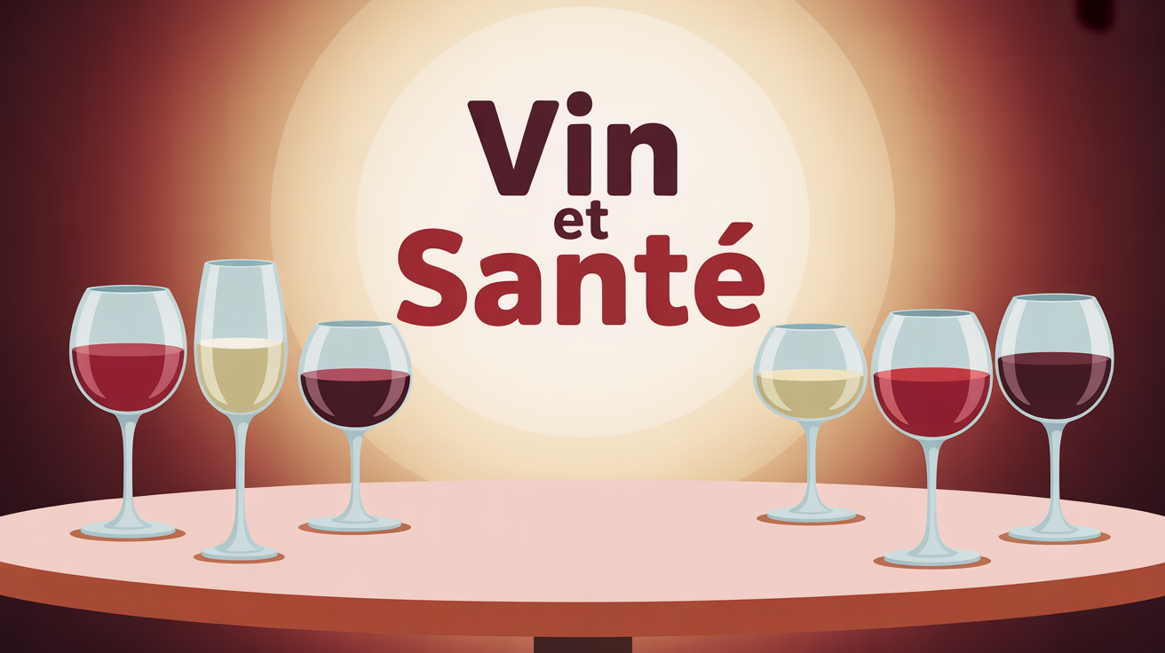 vin et sante illustration table verres vin