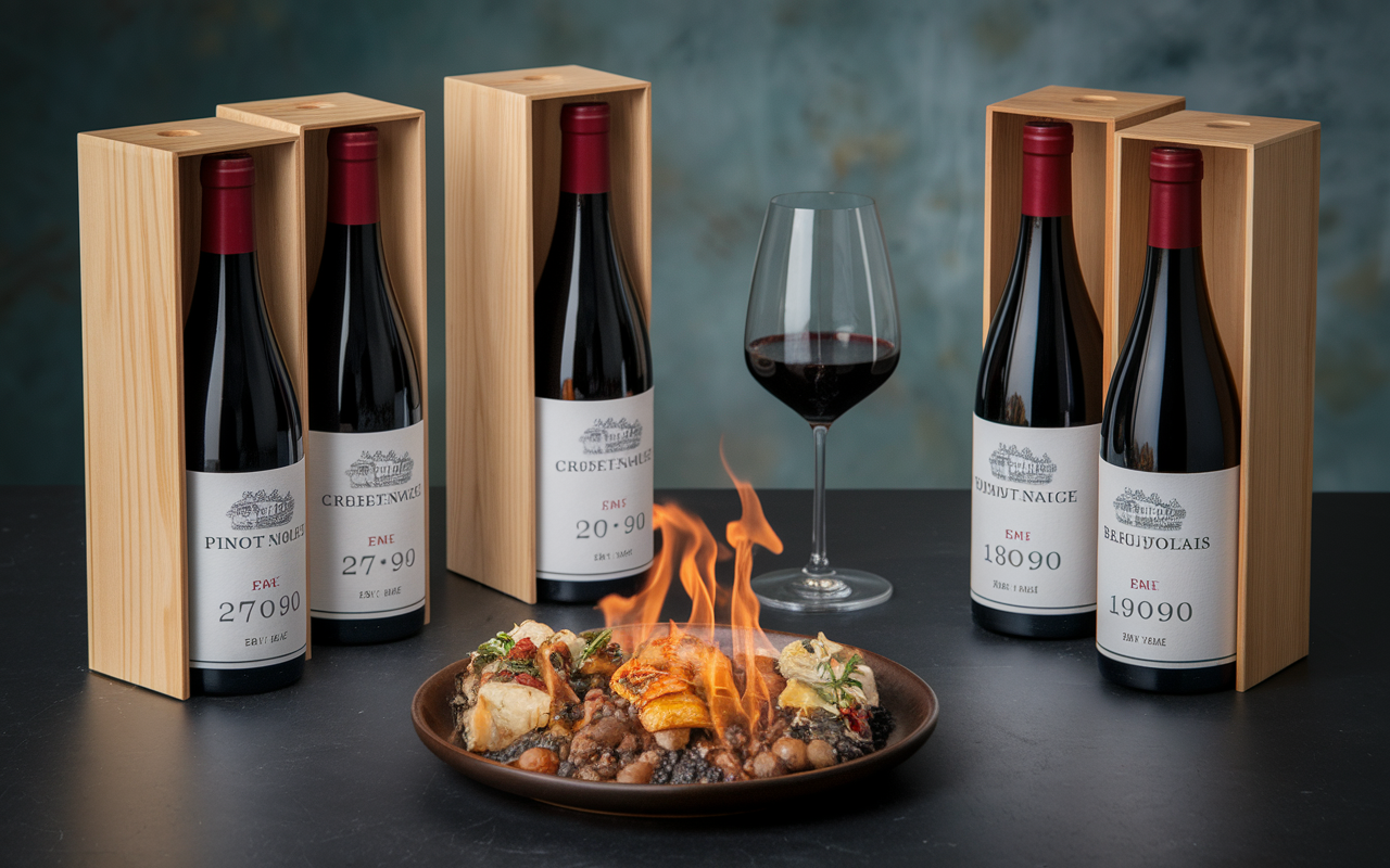 Bouteilles vin rouge carbonade flamande étiquettes prix